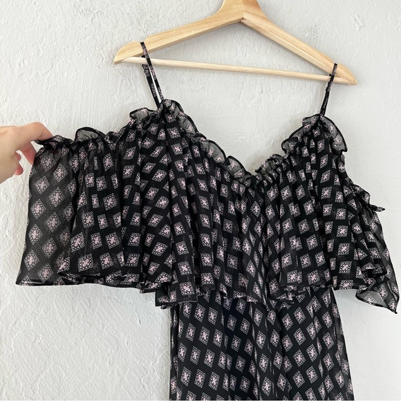 MISA Los Angeles Desi High Low Ruffle Maxi Dress - Picture 3 of 8